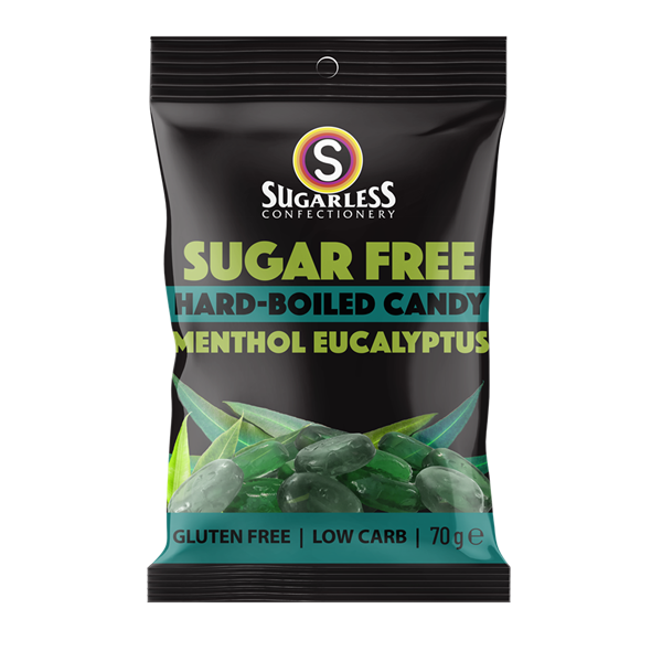 Sugarless Candy Menthol Eucalyptus 70 gr