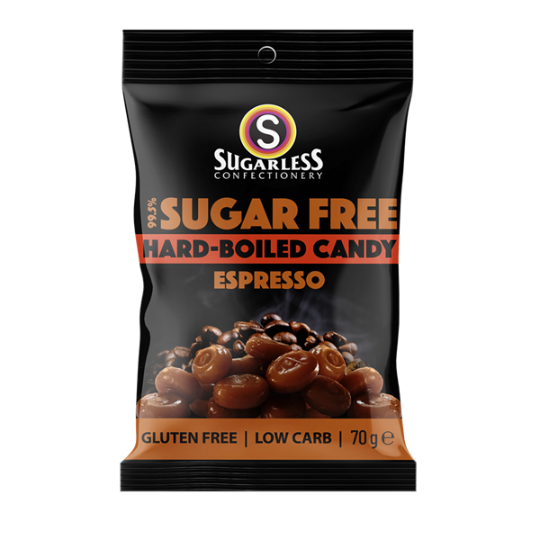 Sugarless Chocolate Candy with Coffee (70 g)