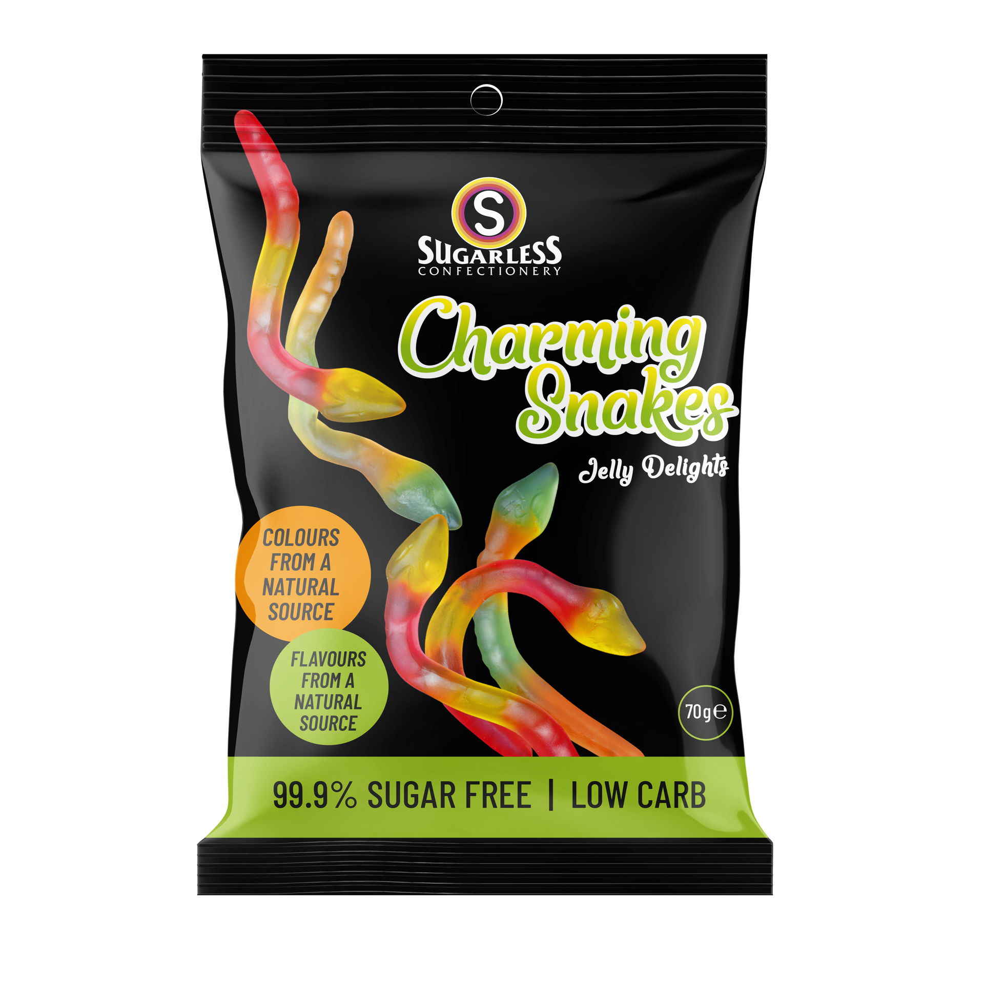 Sugarless Snake Shapes Jellies 70 g