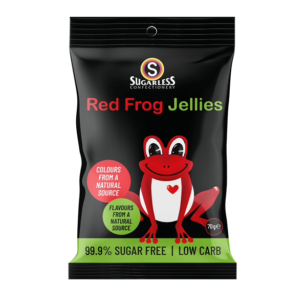 Sugarless Red Frog Jellies 70 g