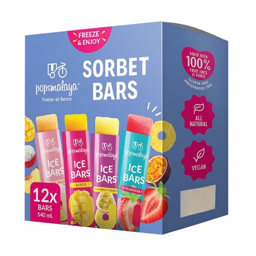 Popsmalaya Ice Bars Variety Pack 12 tubes