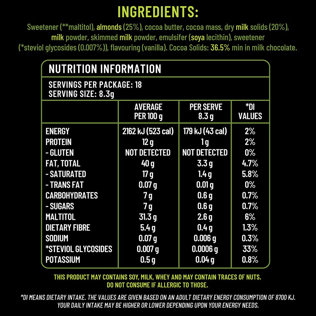 Nutrition Facts — حقائق التغذية