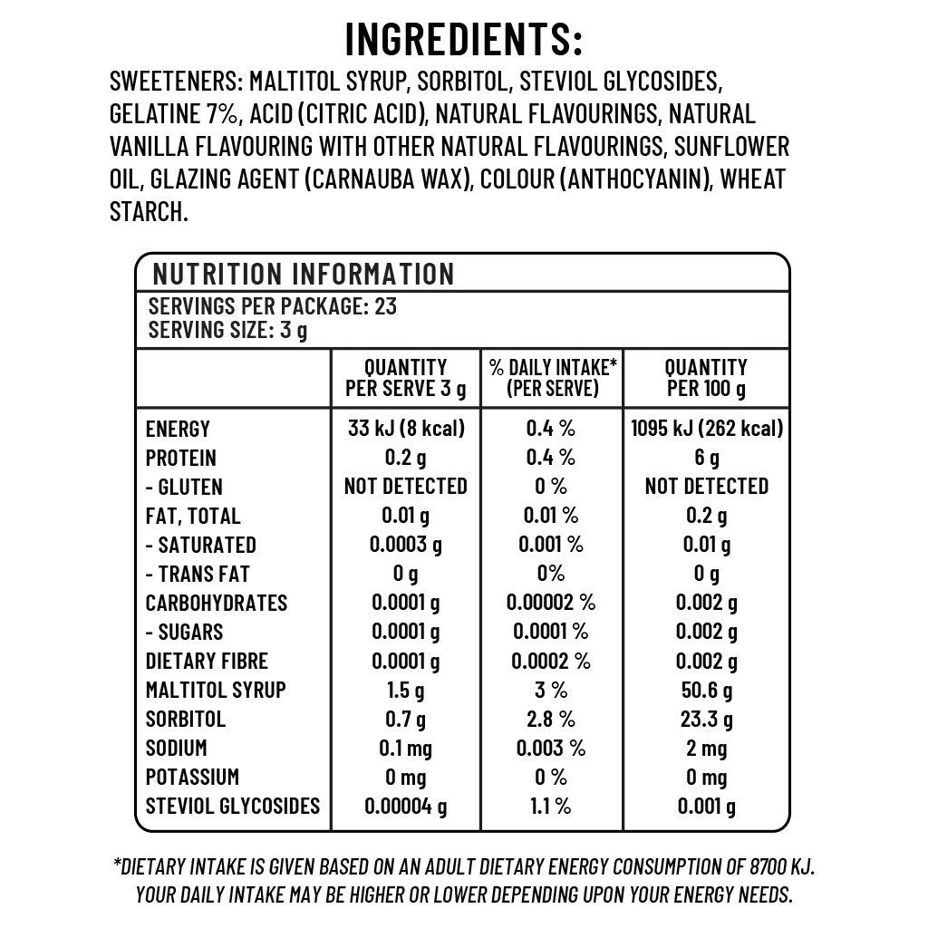 Nutrition Facts — حقائق التغذية
